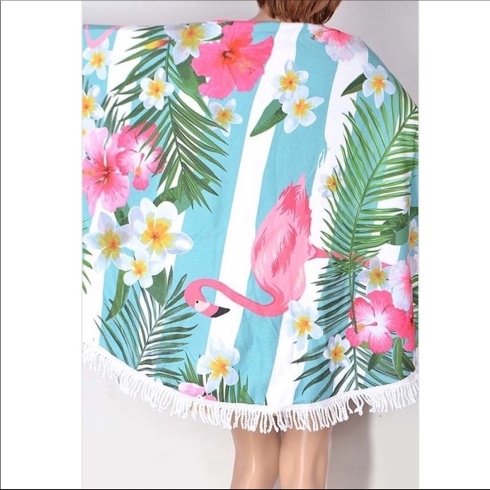Flamingo beach coverup/towel. NWT